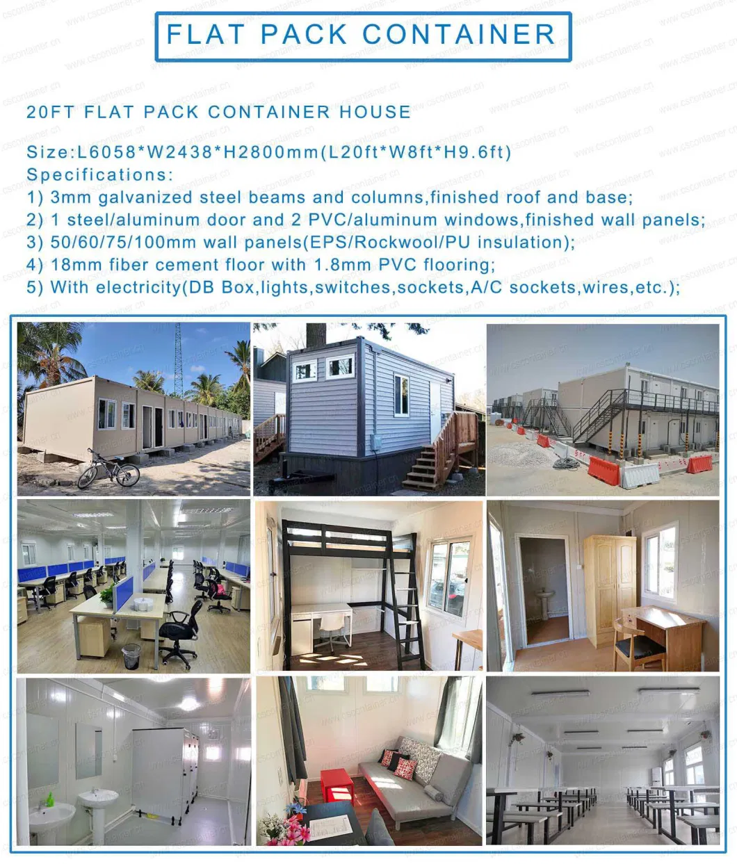 Office Flat Pack Container House