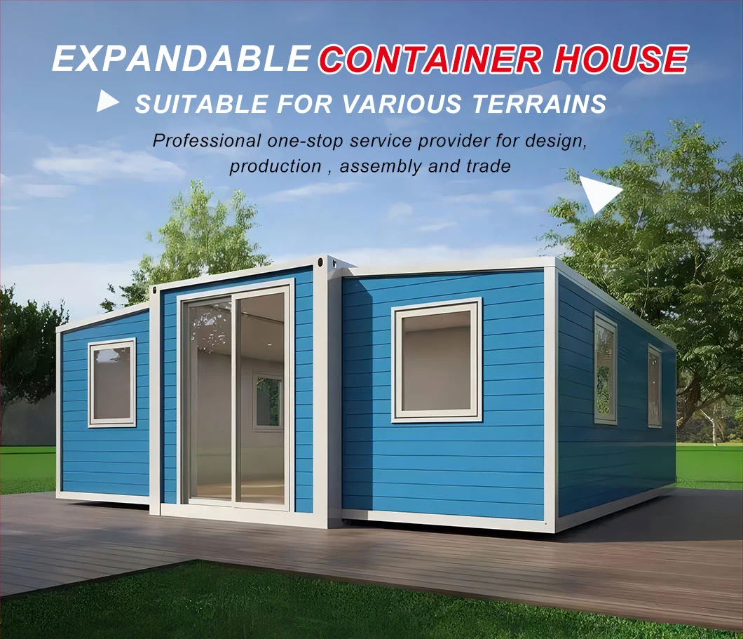 20FT 40FT Portable Mobile Prefab Home Steel Prefabricated Modular Building Foldable Expandable Container House for Sale