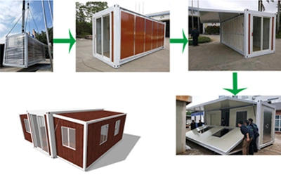 Modern Portable Flat Packed Foldable Container House for Living/Office/Dormitory/Hotels