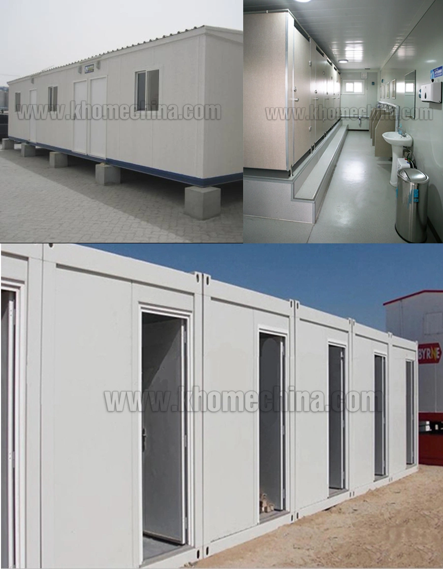 Temporary Toilet Shower Container Block for Construction Workers