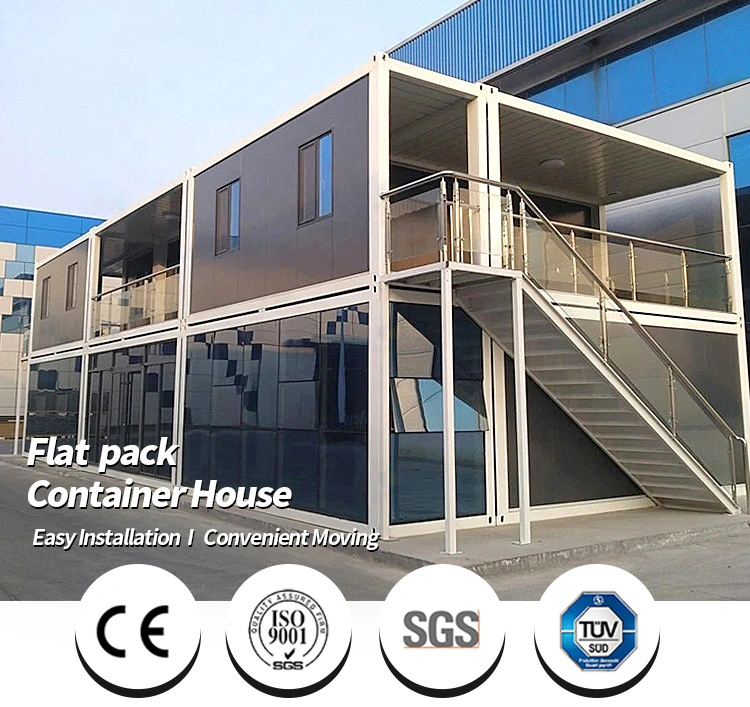Cbox Office Design Glass Wall Prefabricated Flat Pack Container House Wide Steel Shipping Container for Sale