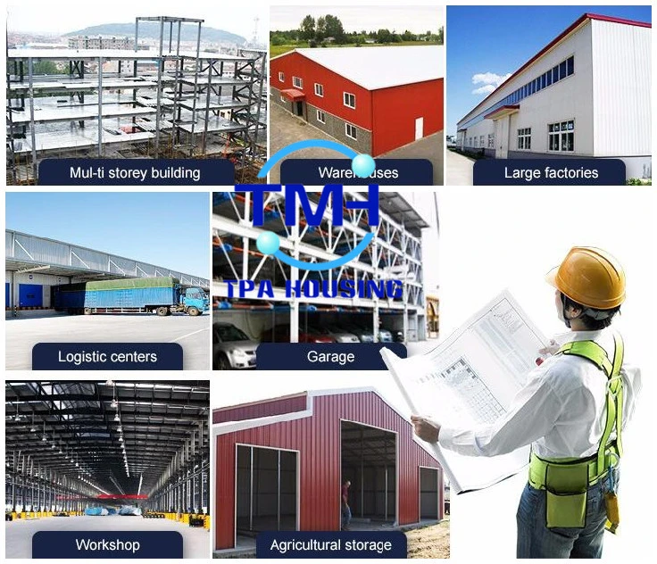 Fireproof Building Construction Material Steel Structure Metal Building for Residential House