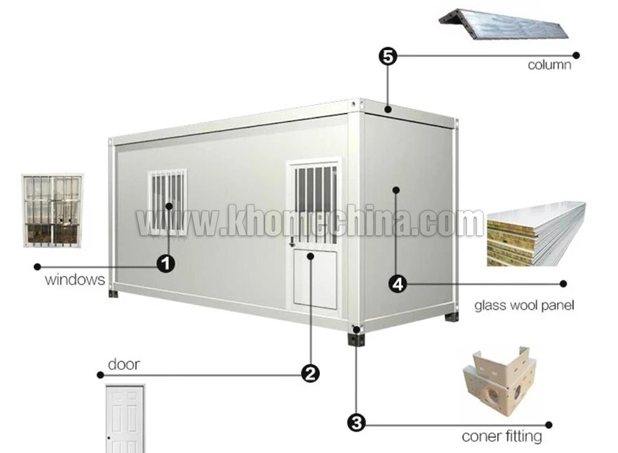 Temporary Toilet Shower Container Block for Construction Workers