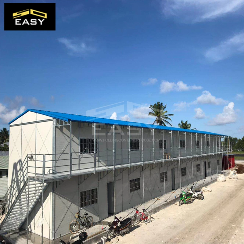 Dormitories Labor Modular Mobile Steel Structure Prefabricated Prefab House Camp Refugee Housing Dormotory Canteen Site Office Worker House