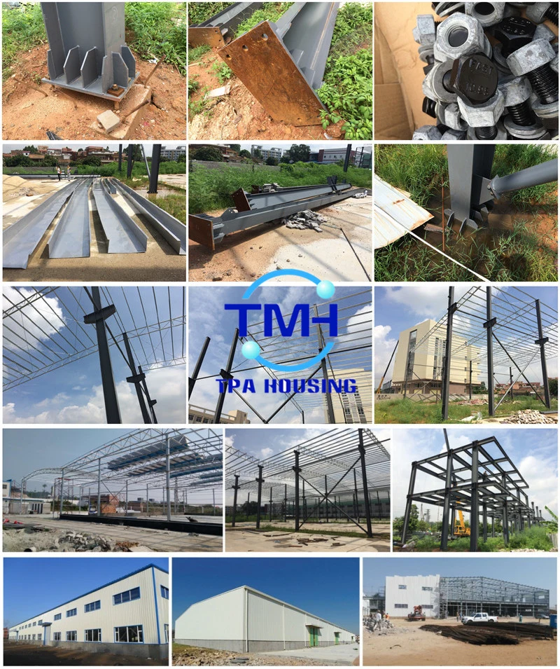 Fireproof Building Construction Material Steel Structure Metal Building for Residential House