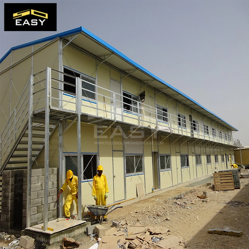 Dormitories Labor Modular Mobile Steel Structure Prefabricated Prefab House Camp Refugee Housing Dormotory Canteen Site Office Worker House